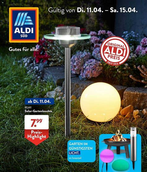 Belavi Solar gartenleuchte Angebot bei ALDI SÜD 1Prospekte de