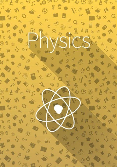 Cover "Physics" on yellow background | Physical education, Physical education lessons ...