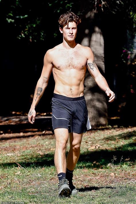 Shawn Mendes Goes Shirtless For Solo Hike In La Daily Mail Online