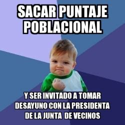 Meme Bebe Exitoso Sacar Puntaje Poblacional Y Ser Invitado A Tomar