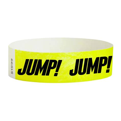 Neon Yellow Tyvek Wristband Promotex