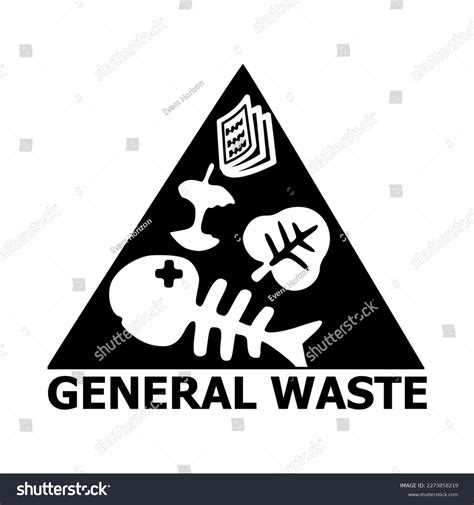 General Waste Icon Template Isolated On Stock Vector (Royalty Free ...