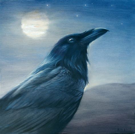 Night Raven Art Print - Etsy