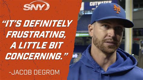 Jacob DeGrom Says Injury Is Frustrating During Best Year Of My