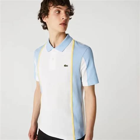 Mua Áo Polo Lacoste Mens Heritage Regular Fit Colorblock Cotton Piqué