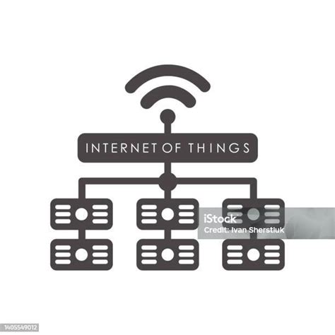 Lambang Internet Of Things Konsep Iot Vektor Ilustrasi Stok Unduh