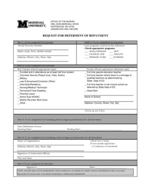 Fillable Online Marshall Part 1 To Be Completed By Borrower Marshall