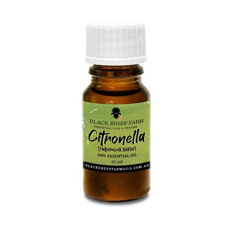 Citronella (Cymbopogon nardus) - 100% Essential Oil - Black Sheep Farm Oils