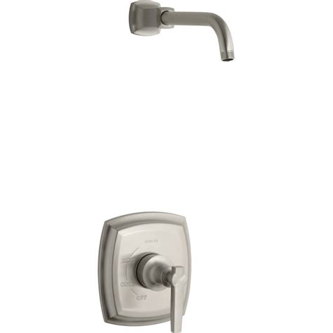 Kohler Margaux Vibrant Brushed Nickel 1 Handle Shower Faucet In The Shower Faucets Department At