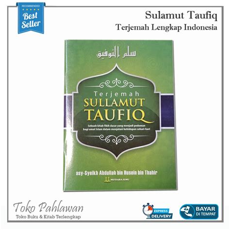 Jual Buku Terjemah Kitab Sulamut Taufiq Fiqih Islam Sekolah