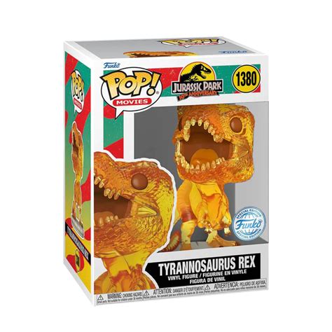 Funko Pop Jurassic Park Tyrannosaurus Rex Amber Special Edition