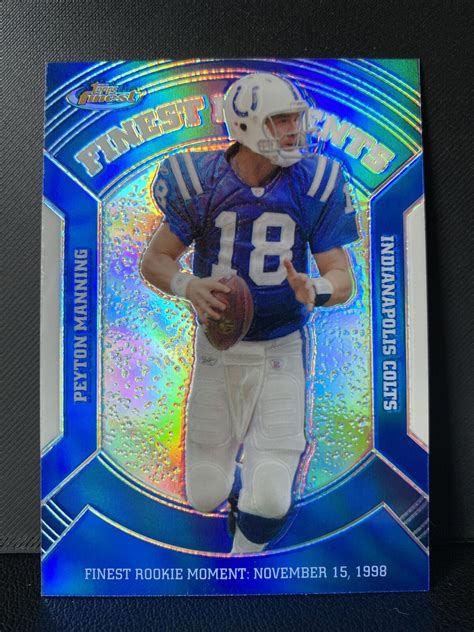 Topps Finest Veteran Finest Moments Blue Refractor Vfm Pm