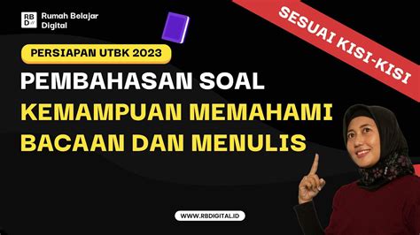 BAHAS SOAL SNBT KMBM Kemampuan Memahami Bacaan Dan Menulis Part 1