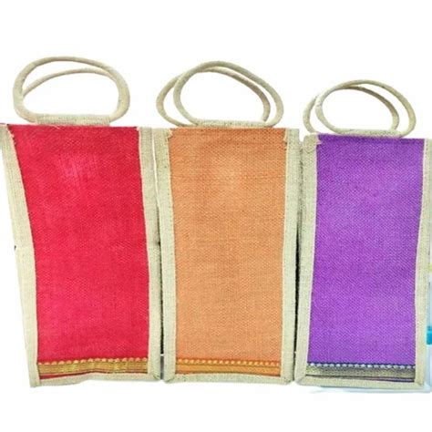 Loop Handle Plain Jute Bottle Bag Capacity 2L At Rs 60 Piece In Noida