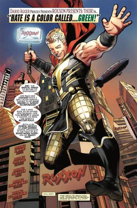 The Marvel Rundown: ROXXON PRESENTS: THOR #1 is a Radical Revamp