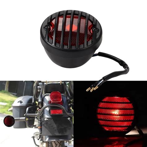 Universal Motorcycle Side Mount Tail Light Rear Stop Light Do Not With