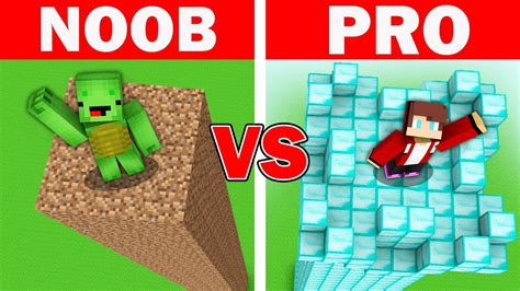 NOOB Vs PRO SECURITY TOWER BUILD CHALLENGE Minecraft Like Maizen