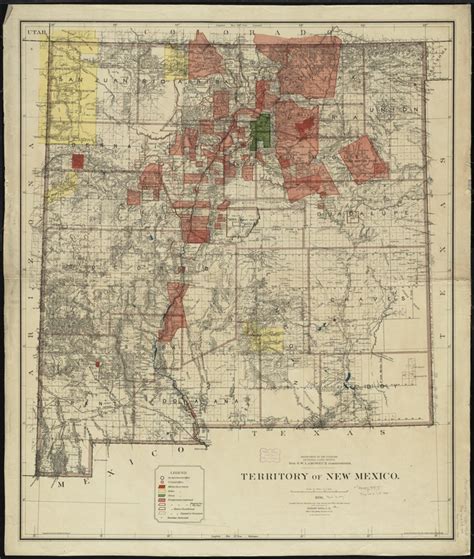 Territory Of New Mexico Norman B Leventhal Map And Education Center