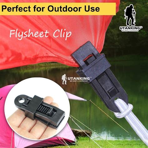 Decathlon Steel Tent Pegs Flysheet Clip Camping Tent Clip Fly Tarp