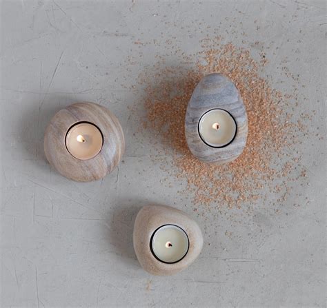 Sandstone Tealight Holders