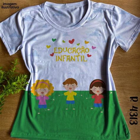 Tshirt Profissão Educação infantil modelo Baby look 592 Elo7