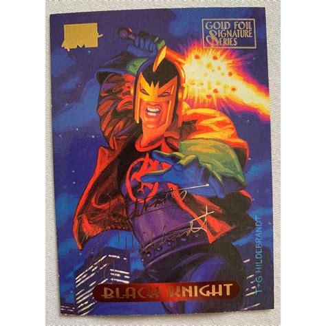 1994 Marvel Masterpieces Gold Foil Signature Series Trading Cards 1