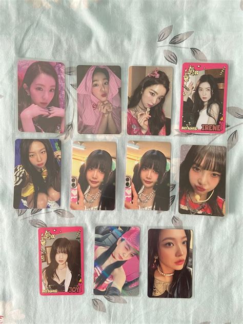 Red Velvet Birthday Album Pob Trading Cards Irene Seulgi Joy Yeri