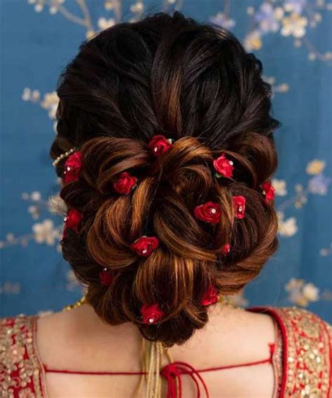 Bun Hairstyle For Wedding Indian Tailoringinhindi