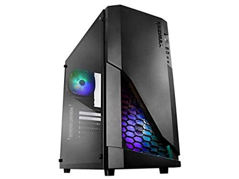 Buy Raidmax Aegis Atx Mid Tower Pc Gaming Case With Tempered Glass Window And 2 Argb Fans With