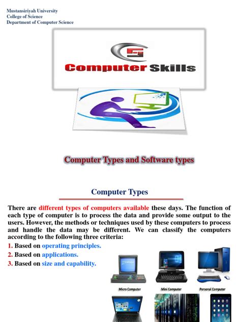 computer  software types  computers