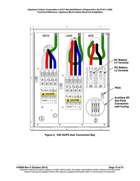 Technical Reference Capstone MicroTurbine Electrical Installation