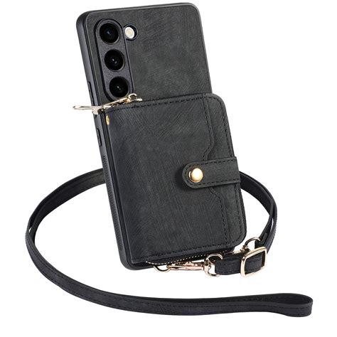 Dteck for Samsung Galaxy A15 Wallet Case Crossbody for Women Men, Samsung A15 5G Zipper Phone