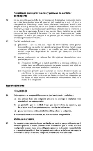 Nic 37 Provisiones Pasivos Contingentes Y Activos Contingentes PDF