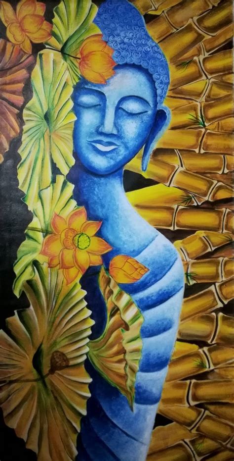 Nirvana - Buddha Painting by govind ketty | Saatchi Art