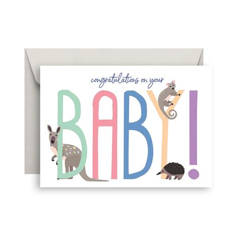 Sprout And Sparrow Aussie Baby Greeting Card Things Adorable