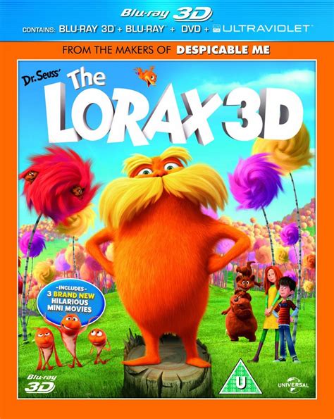 Dr Seuss The Lorax D D And D Blu Ray Dvd And Ultraviolet Copy