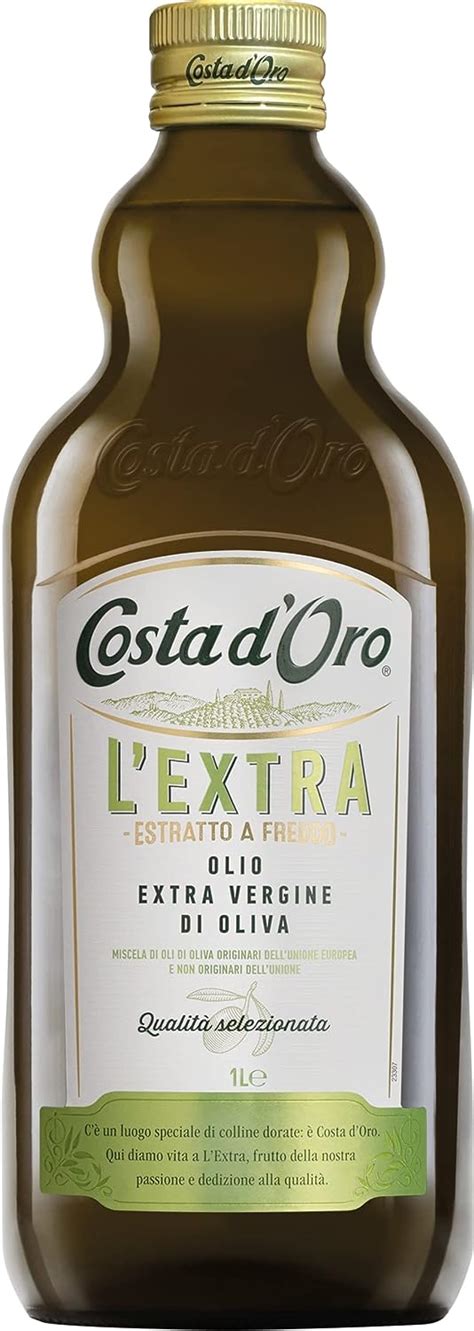 Costa D Oro DOro LExtra 1L Olio Extravergine Di Oliva Estratto A