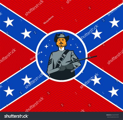 National Flag Confederate States America Vector