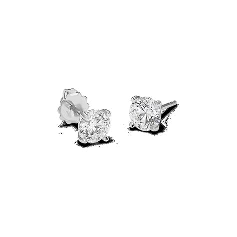 tcw lab grown diamond studs  platinum shane