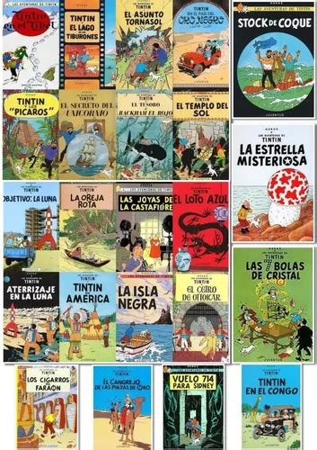 Lote X 23 Libros Las Aventuras De Tintin Colección Completa