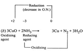 Identify The Oxidising Agent Reducing Agent And The Substance