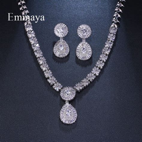 Emmaya Brand Charm Gorgeous Cubic Zircon White Gold Color New Crystal