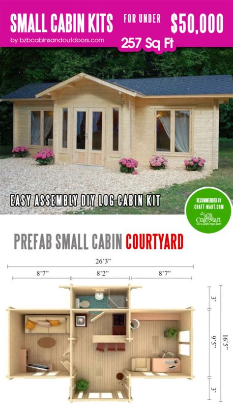 Small Cabin Kit Courtyard Craft Mart