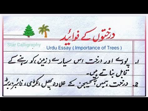 Essay On The Importance Of Trees Plants Advantages Of Trees Urdu