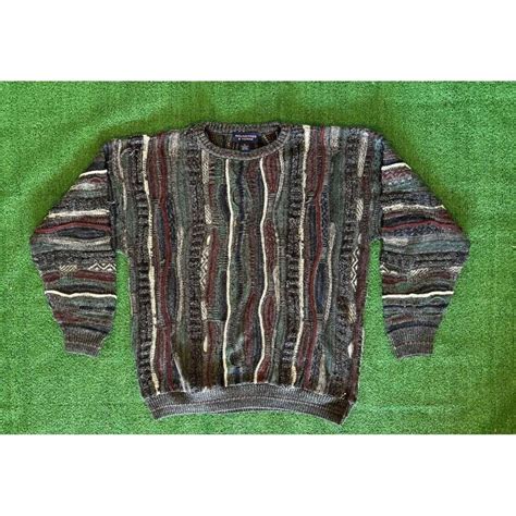 Vintage Coogi Style 3D Sweater Roundtree Yorke Cosby Biggie Etsy