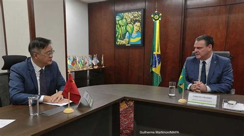 Brazil Minister F Varo Receives Chinese Ambassador To Address Case Of