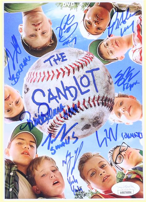 Cast Signed Inscribed The Sandlot Custom Framed Dvd Cover