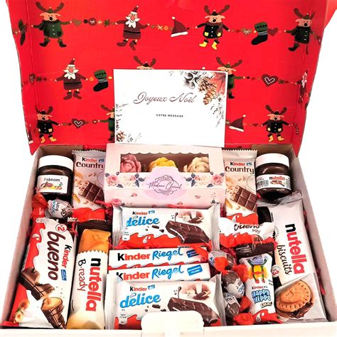 Coffret cadeau chocolat kinder personnalisé Noël édition spécial