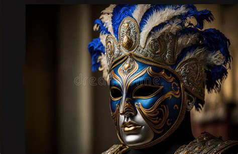 Stunning Ultra Realistic And Detailed Venice Carnival Mask For Website