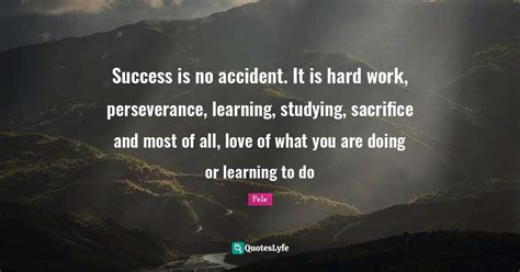 Success Is No Accident It Is Hard Work Perseverance Learning Study